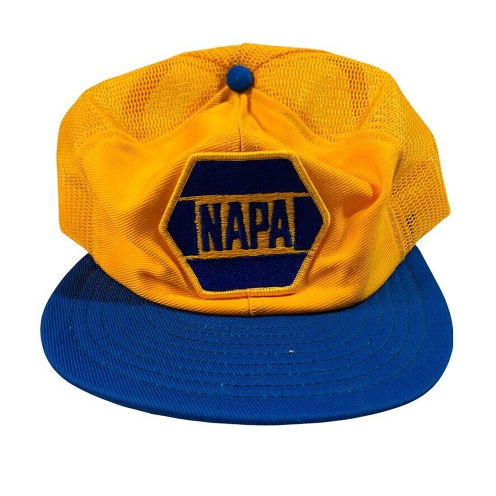 Vintage 1980s Napa auto parts patch trucker hat cap Louisville